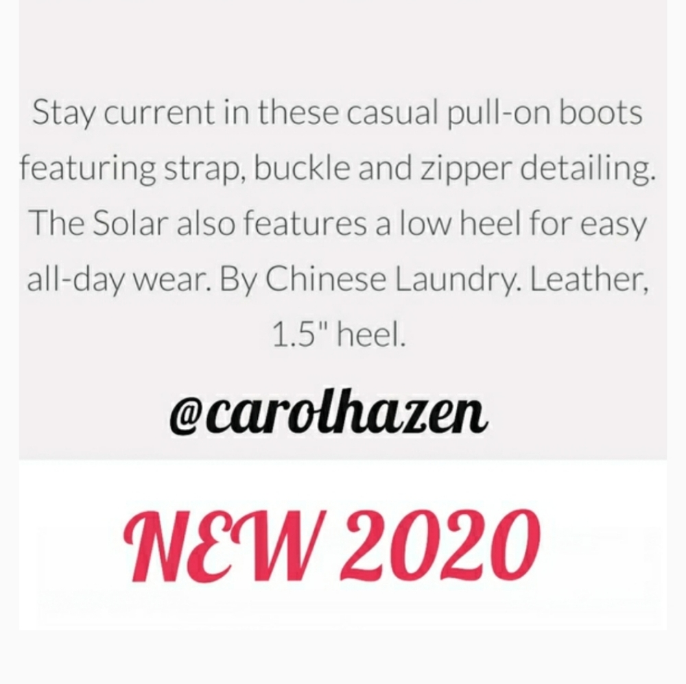 NIB 9.5 Chinese Laundry Leather Solar Boots Zipper - Picture 5 of 16